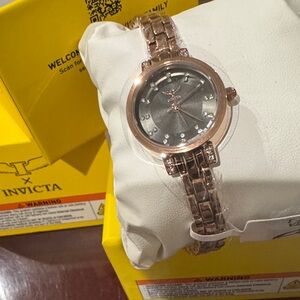Invicta Women's Rose Gold and Gray Watch